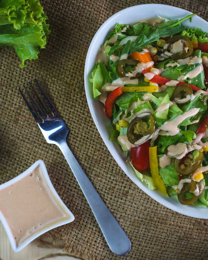 Chipotle Salad with Chipotle Dressing - Naturals