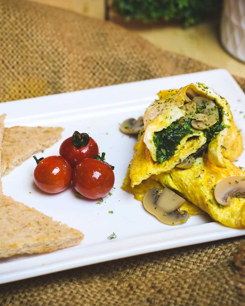Cheese & Mushroom Omelette - Naturals